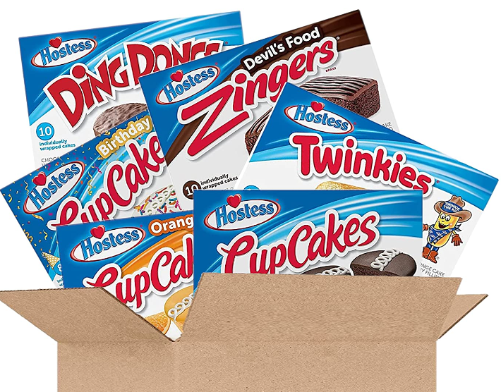 Hostess Lovers Variety Pack | 6 Different Flavors | 54 Cakes Total (Chocolate Cupcakes & Zingers, Ding Dongs, Orange & Birthday Cupcakes and Vanilla Twinkies)